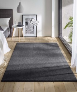 Alfombra suave Loft - Antracita (lavable a 30 °C) - sfeer