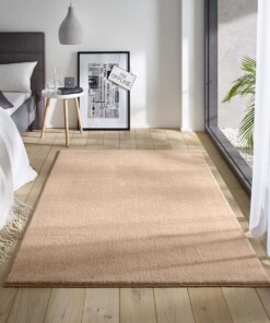 Alfombra suave Loft - Beige (lavable a 30 °C) - sfeer