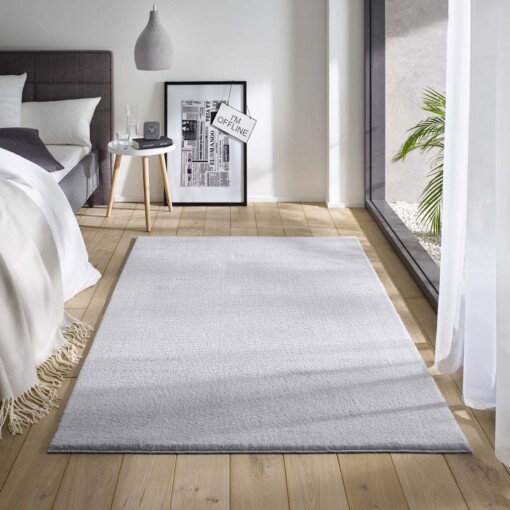 Alfombra suave Loft - Gris (lavable a 30 °C) - sfeer