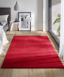 Alfombra suave Loft - Roja (lavable a 30 °C) - sfeer, thumbnail