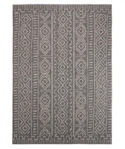 Alfombra de exterior Aztec Dreams - Gris Oscuro - overzicht boven