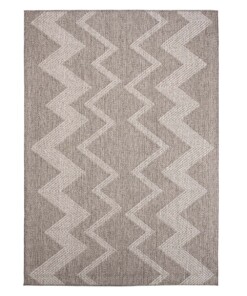 Alfombra de exterior en zigzag Sunny - Plata - overzicht boven