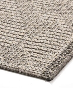 Alfombra de exterior Macramé - Crema/Gris Claro