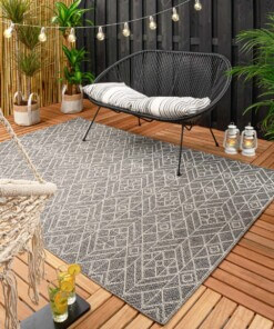 Alfombra de exterior Jupiter - Gris/Crema - sfeer