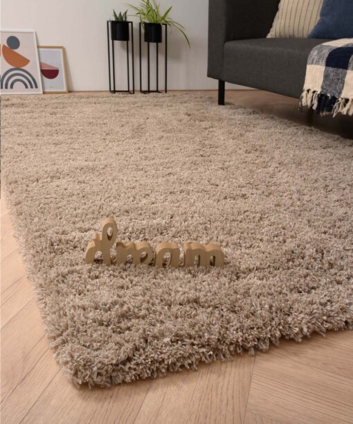 Alfombra de pelo largo Cozy Shaggy - Beige