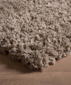 Alfombra de pelo largo Cozy Shaggy - Beige - close up hoek