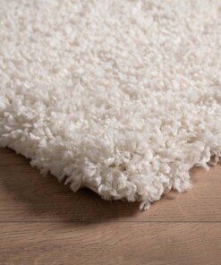 Alfombra de pelo largo Cozy Shaggy - Blanco - close up hoek