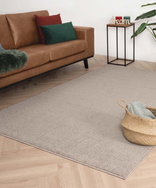 Alfombra de pelo liso Fine - Beige