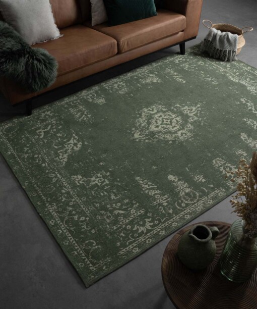 Alfombra vintage - Nomad - Verde - sfeer