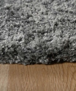 Alfombra de pasillo de pelo largo - Cozy Shaggy Gris - close up hoek