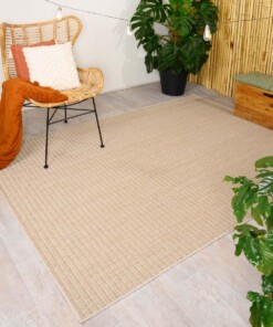 Alfombra de exterior Sunny - Beige - sfeer