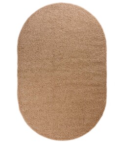 Alfombra ovalada de pelo largo - Shaggy Trend Beige - overzicht boven