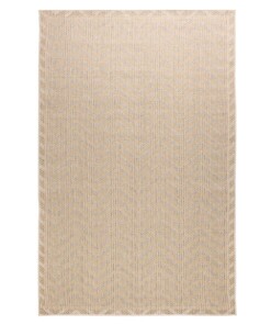 Alfombra de exterior efecto yute Sunny Contour - Beige - overzicht boven