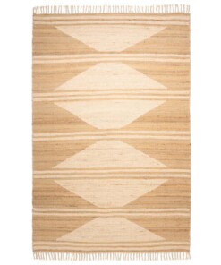 Alfombra Kilim - Lana natural/Blanco - overzicht