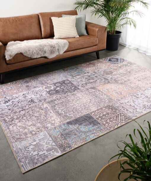 Alfombra patchwork - Fade Dreamer Beige - sfeer