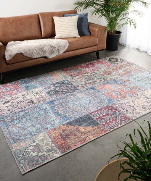 Alfombra patchwork - Fade Dreamer Multicolor - sfeer