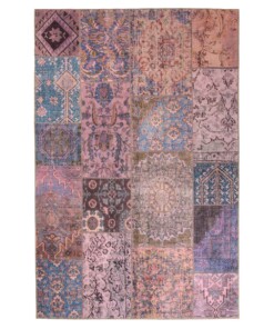 Alfombra patchwork - Fade Dreamer Violeta - overzicht boven