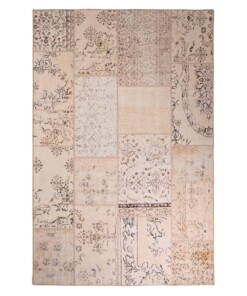 Alfombra patchwork - Fade Heritage Beige - overzicht boven