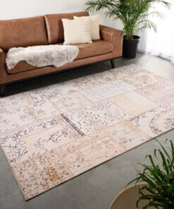 Alfombra patchwork - Fade Heritage Beige - sfeer