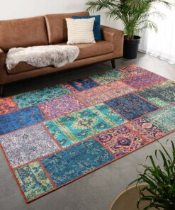 Alfombra patchwork - Fade No.1 Multicolor - sfeer