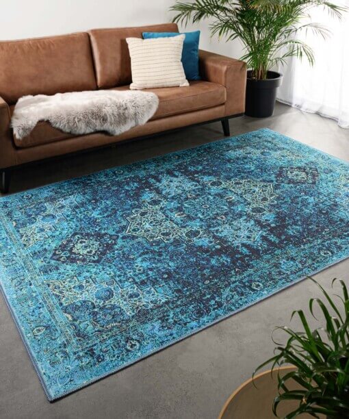 Alfombra vintage - Fade No.2 Azul - sfeer