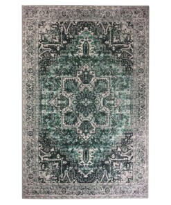 Alfombra vintage - Fade No.3 Verde - overzicht boven