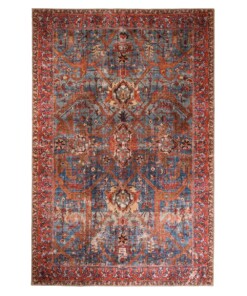 Alfombra vintage - Fade Opulence Rojo - overzicht boven