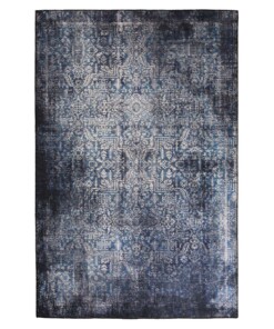 Alfombra vintage - Fade Azul estelar/Plata - overzicht boven