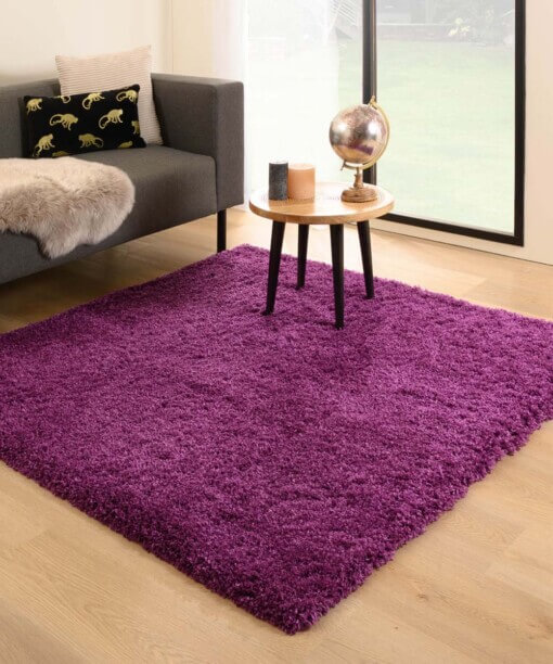 Alfombra cuadrada de pelo largo - Cozy Shaggy Violeta