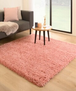 Alfombra cuadrada de pelo largo - Cozy Shaggy Pink