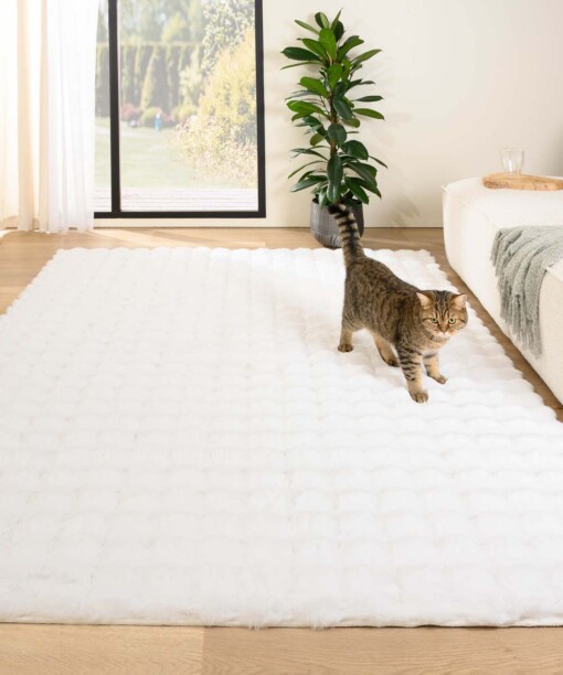 Alfombra suave para pasillos - Cloud Blanco