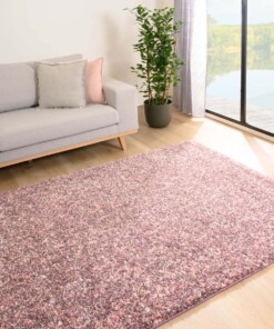 Alfombra de pelo largo melange - Blend Rosa