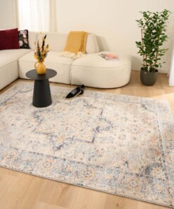 Alfombra vintage - Classic Arthur Crema/Azul