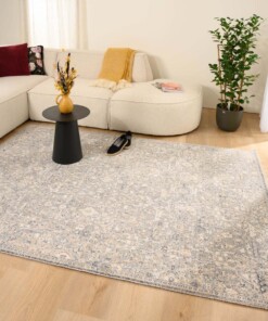 Alfombra vintage - Classic Franklin Azul/Beige