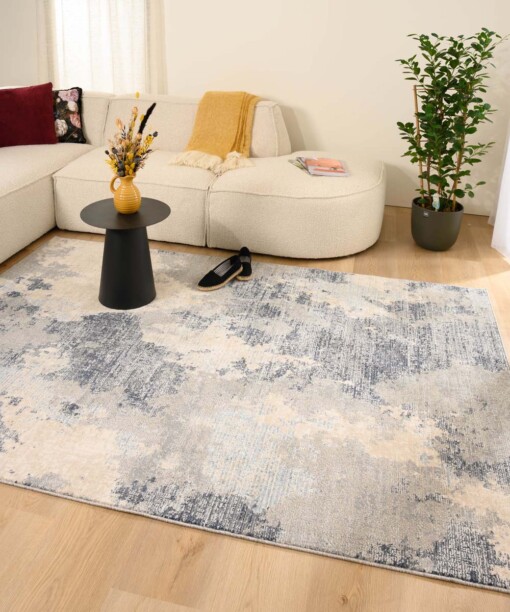 Alfombra vintage - Classic Doris Gris/Azul