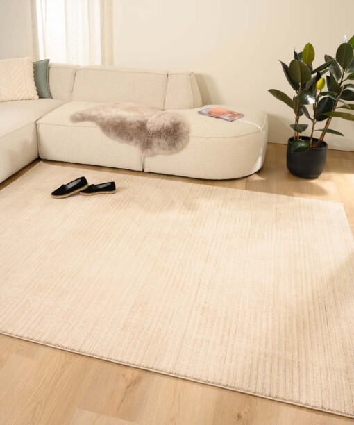 Alfombra de rayas - Fancy Lines Beige claro