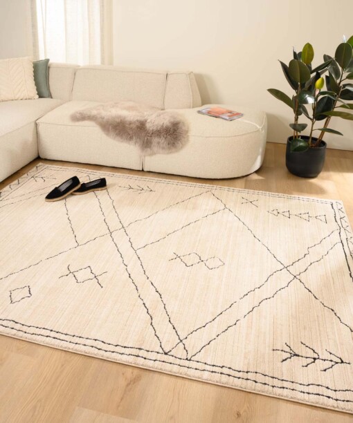 Alfombra Boho - Fancy Tribe Crema