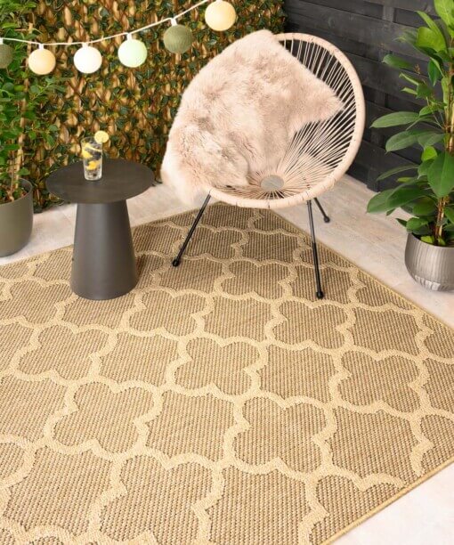 Alfombra de exterior - Trellis Retreat Beige