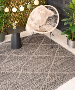 Alfombra de rombos para exterior - Retreat Gris