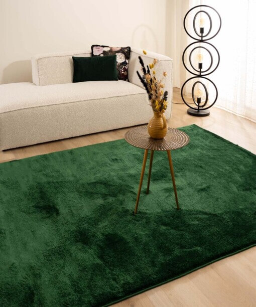 Alfombra de terciopelo - Flair Verde esmeralda