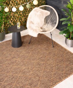 Alfombra de exterior - Horizon Dune Beige/Marrón