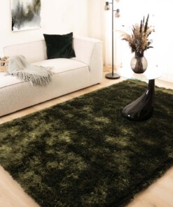 Alfombra Shaggy - Spark Verde Oliva