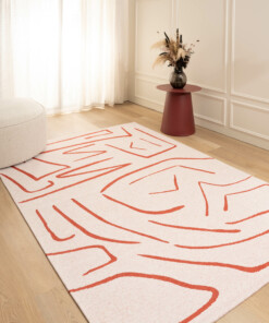 Alfombra de diseño - Weave Marble Rojo