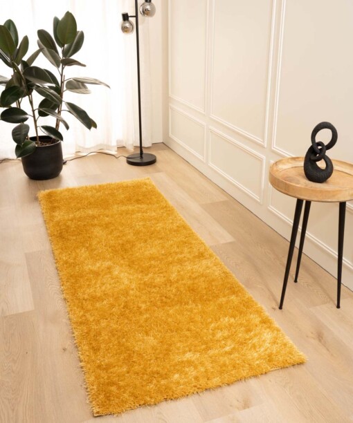 Alfombra de pasillo de pelo largo - Posh Velours Oro