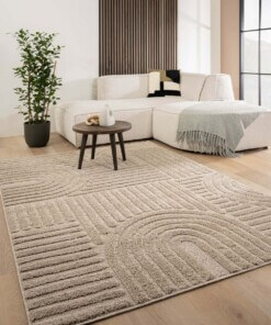 Alfombra de estilo escandinavo - Arc Bend Beige