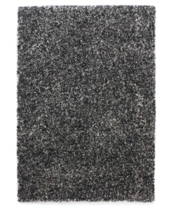 Alfombra de pelo largo melange - Blend Negro/Blanco/Gris - overzicht