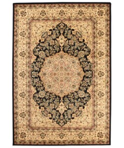 Alfombra persa - Mirage Treasure Negro/Beige - overzicht