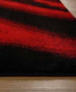 Alfombra moderna - Vision Rojo/Negro - close up