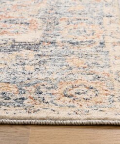 Alfombra vintage - Classic Arthur Crema/Azul - close up