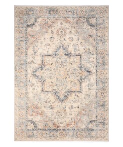 Alfombra vintage - Classic Arthur Crema/Azul - overzicht